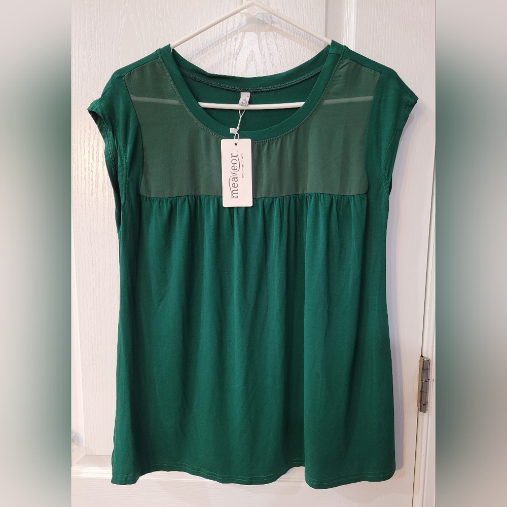 Emerald Green, short sleeve top